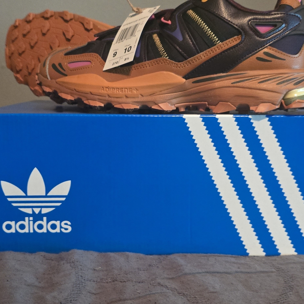 Adidas  Mens Black and Brown Shoes
